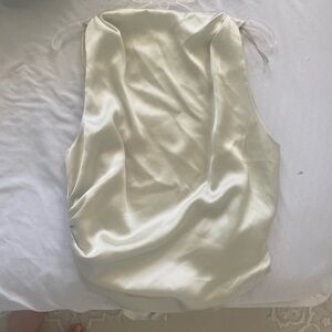 Zara Open-Back Satin Top
